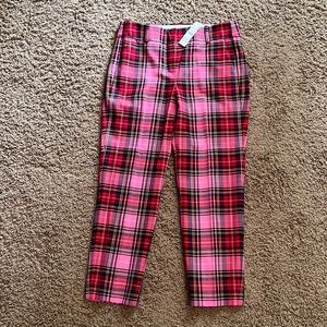 J. Crew size 6 Petite Plaid Cameron Pants New with Tags